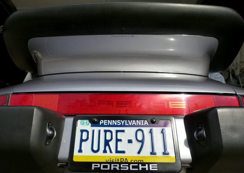 Finally got my custom license plate from the DMV. Yea!! Pelican Parts